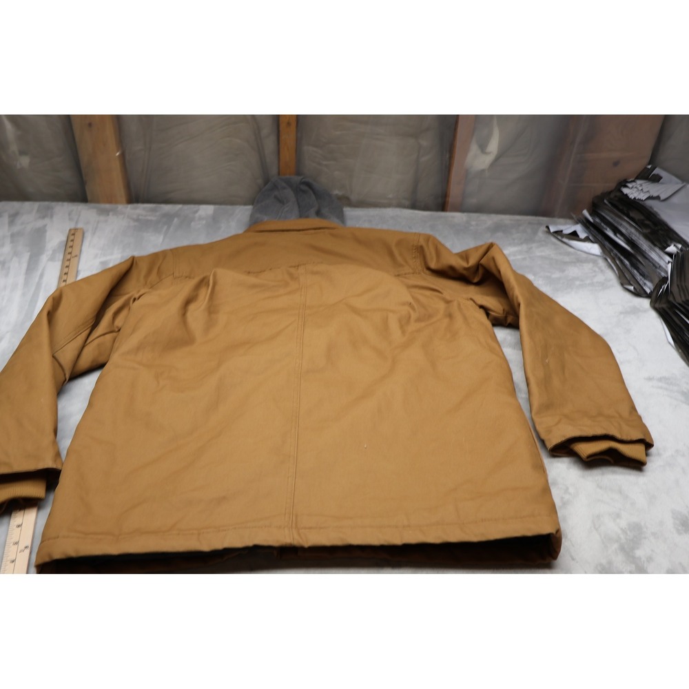Dickies Jacket Mens XL Brown Canvas Quilted Lining Rugged Durable Winter Utility - Picture 7 of 15